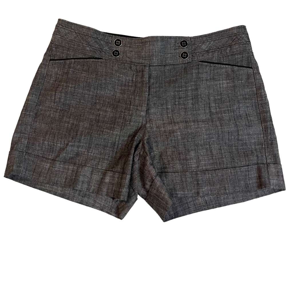 White house black market linen blend shorts